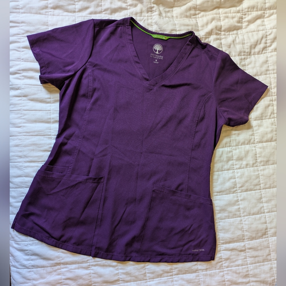 Healing Hands Scrub Set - Purple/Medium - Picture 5 of 8